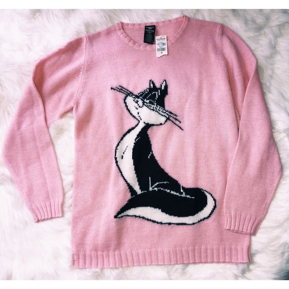 Vintage Penelope Pussycat Pink Sweater